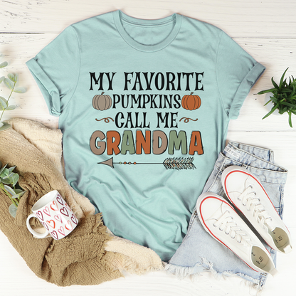 My Favorite Pumpkins Call Me Grandma T-Shirt