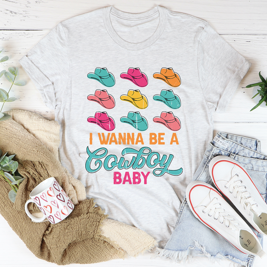 I Wanna Be A Cowboy Baby T-Shirt shopmerchmallow I Wanna Be A Cowboy Baby T-Shirt
