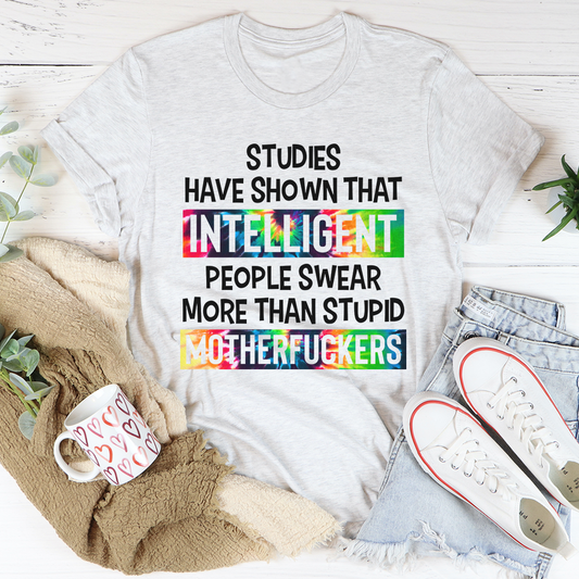 Intelligent People Swear T-Shirt shopmerchmallow Intelligent People Swear T-Shirt