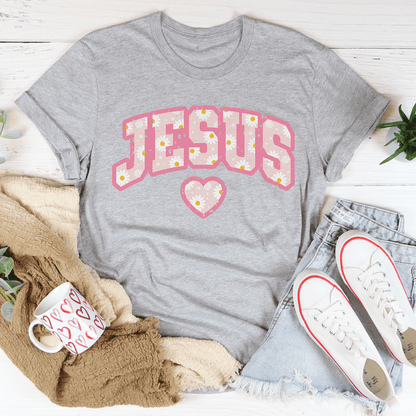 Jesus Floral T-Shirt shopmerchmallow Jesus Floral T-Shirt