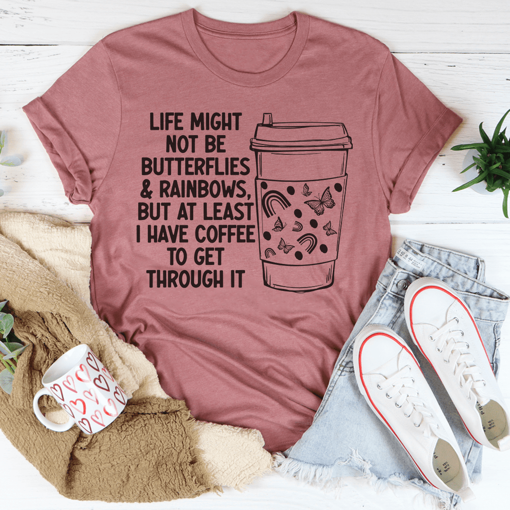 Butterflies And Rainbows T-Shirt shopmerchmallow Butterflies And Rainbows T-Shirt