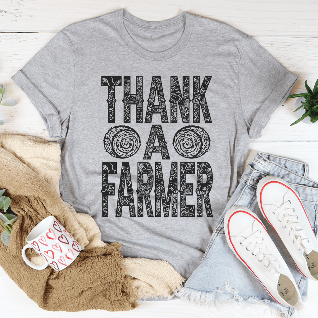 Thank A Farmer T-Shirt shopmerchmallow Thank A Farmer T-Shirt