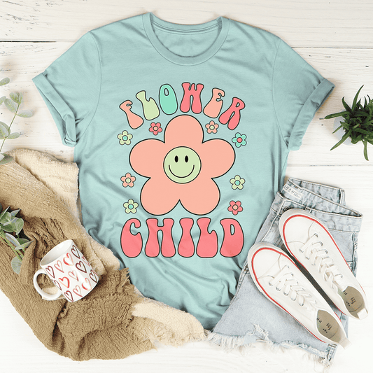Smiley Flower Child T-Shirt shopmerchmallow Smiley Flower Child T-Shirt