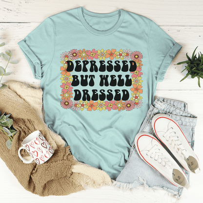 Depressed But Well Dressed T-Shirt shopmerchmallow Depressed But Well Dressed T-Shirt