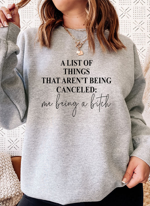 A List Of Things Sweat Shirt shopmerchmallow Virgin Teez - Black Hoodie