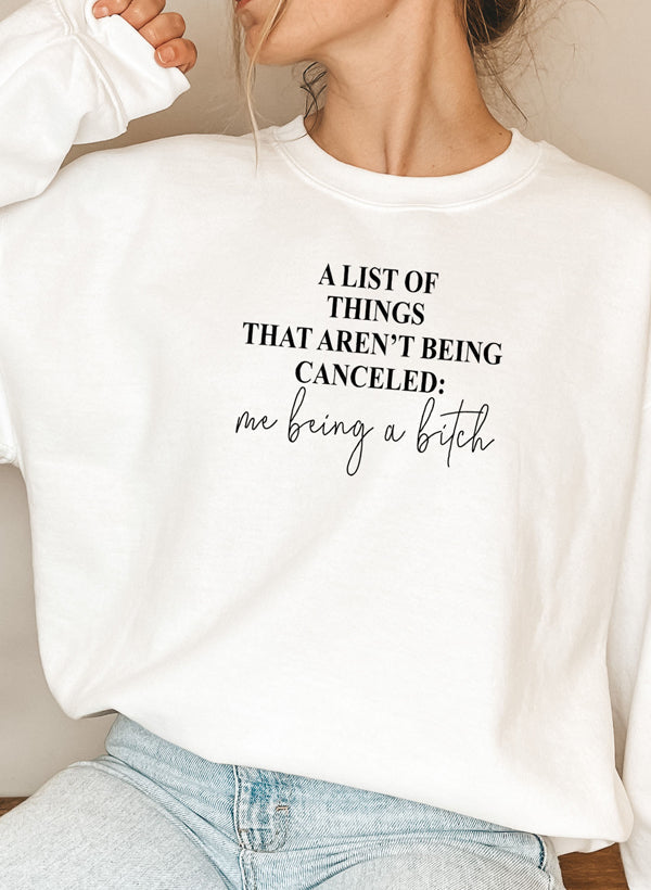 A List Of Things Sweat Shirt shopmerchmallow Virgin Teez - Black Hoodie