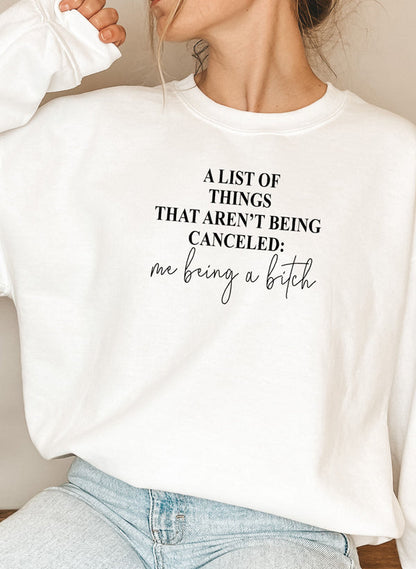 A List Of Things Sweat Shirt shopmerchmallow Virgin Teez - Black Hoodie