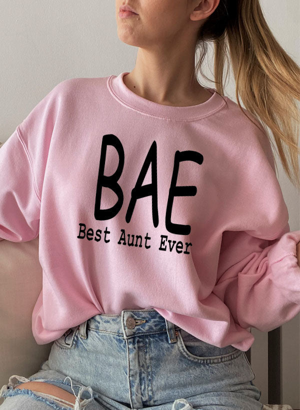 BAE Best Aunt Ever Sweat Shirt shopmerchmallow Virgin Teez - Black Hoodie