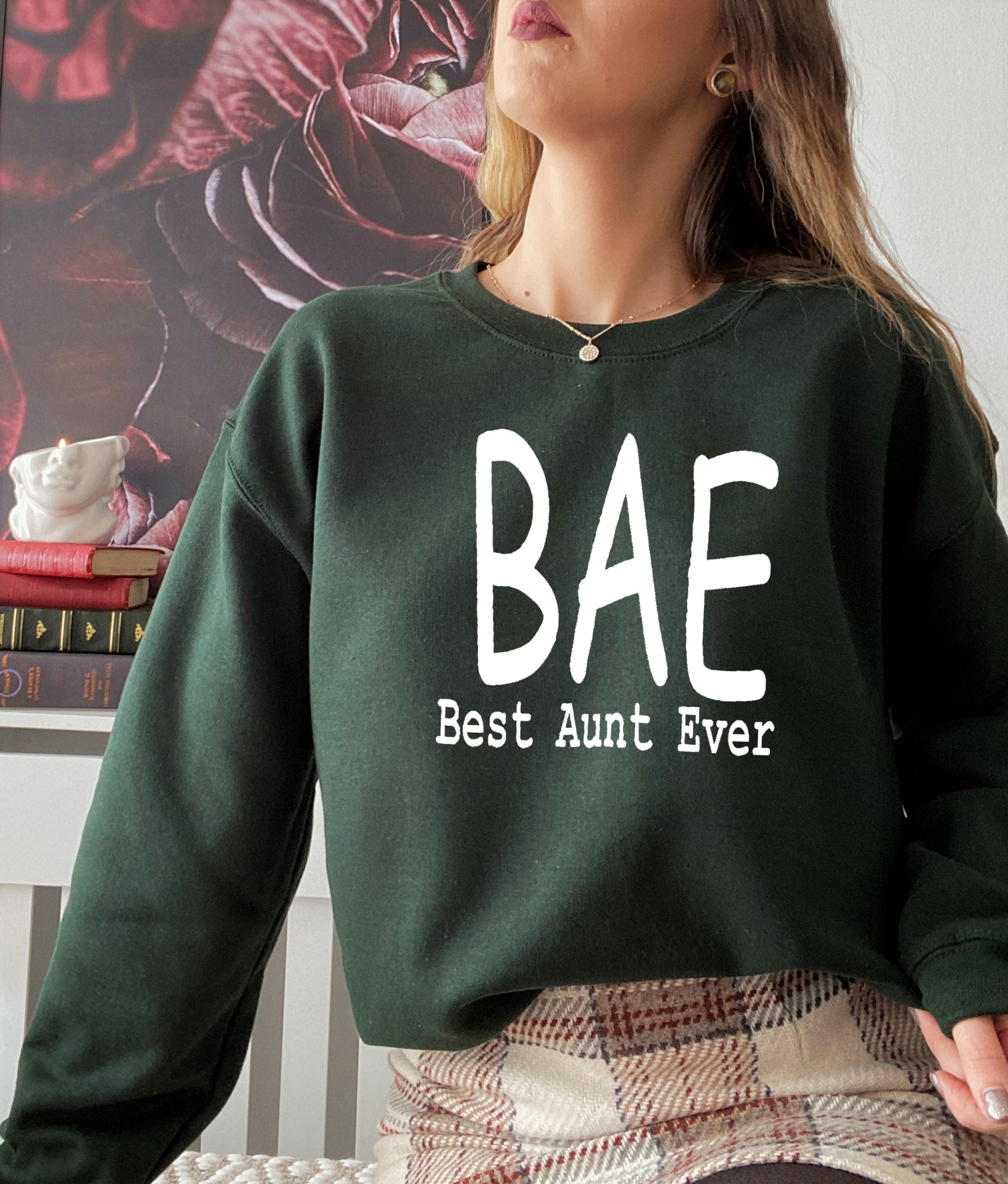 BAE Best Aunt Ever Sweat Shirt shopmerchmallow Virgin Teez - Black Hoodie