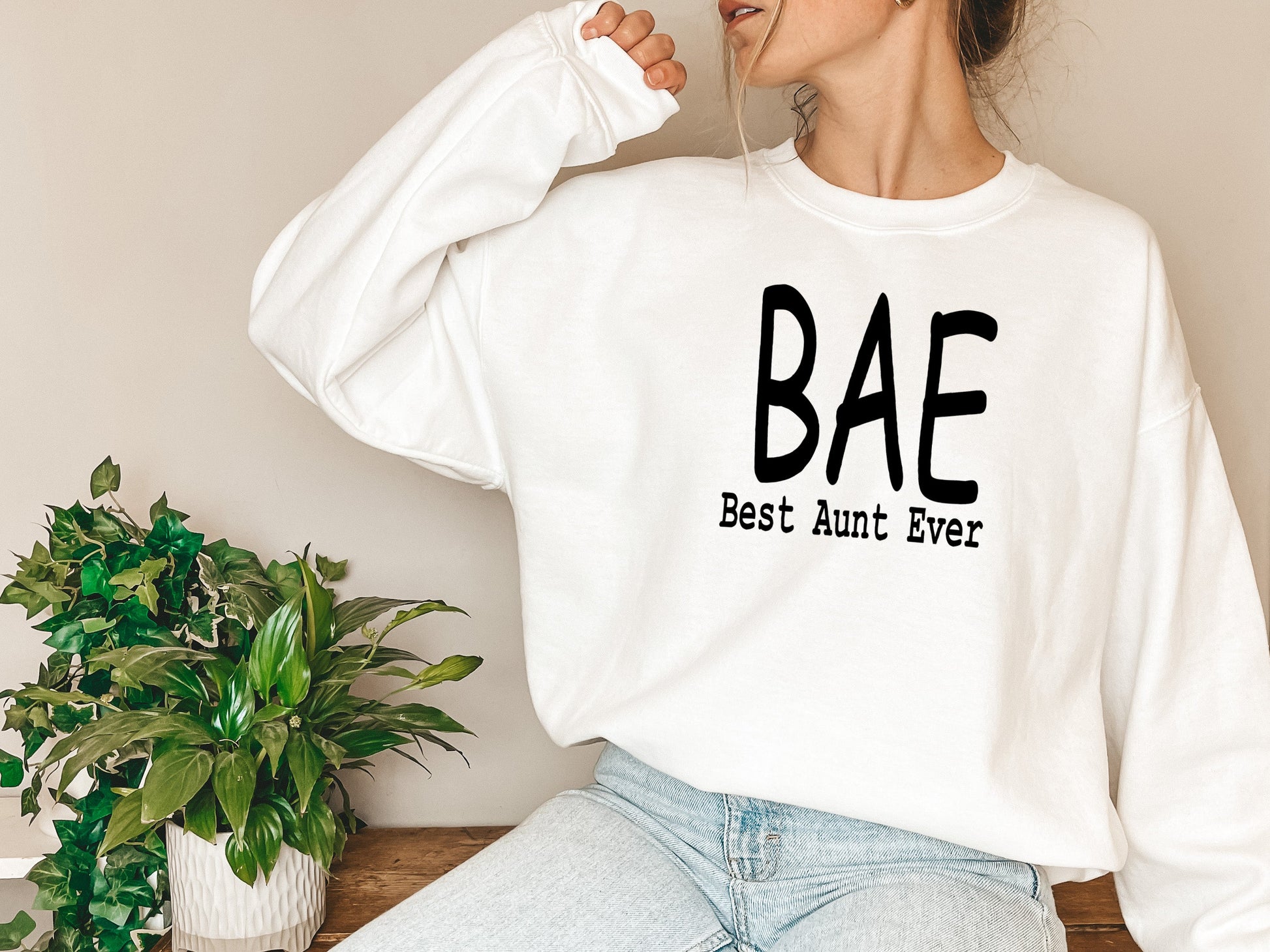 BAE Best Aunt Ever Sweat Shirt shopmerchmallow Virgin Teez - Black Hoodie
