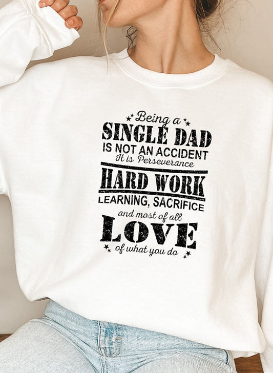 Being A Single Dad Sweat Shirt shopmerchmallow Virgin Teez - Black Hoodie