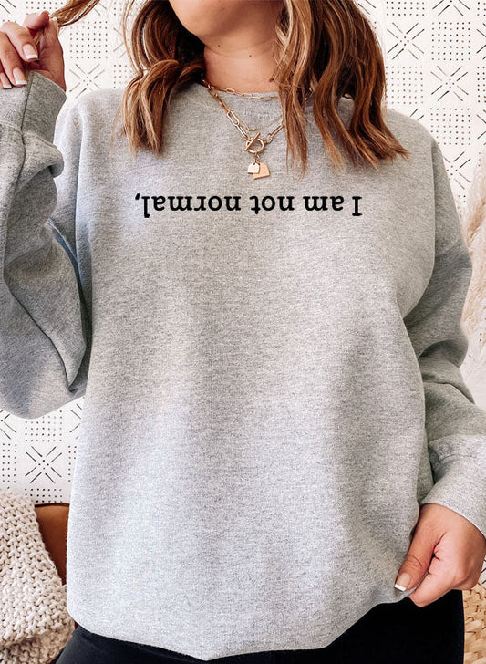 I Am Not Normal Sweat Shirt shopmerchmallow Virgin Teez - Black Hoodie