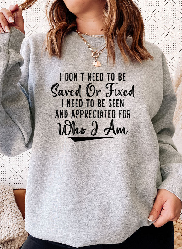 I Dont Need To Be Saved Or Fixed Sweat Shirt shopmerchmallow Virgin Teez - Black Hoodie