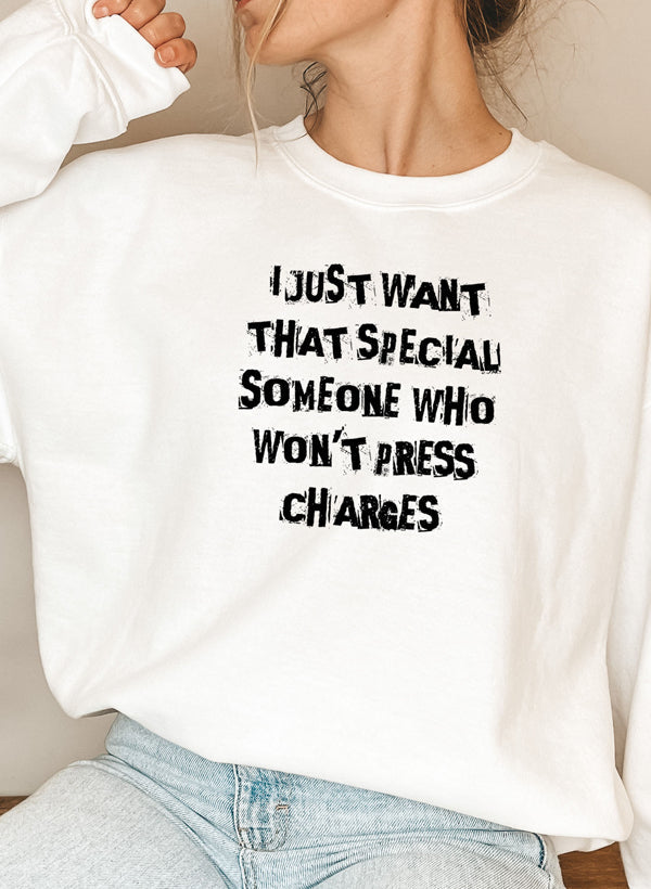 I Just Want That Special Someone Sweat Shirt shopmerchmallow Virgin Teez - Black Hoodie