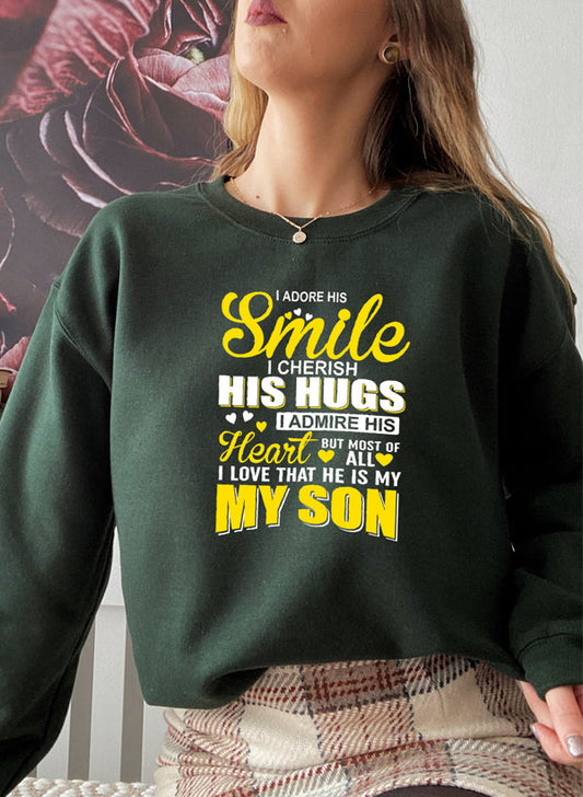I Love My Son Sweat Shirt shopmerchmallow Virgin Teez - Black Hoodie