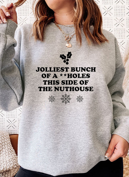 JOLLIEST BUNCH Sweat Shirt shopmerchmallow Virgin Teez - Black Hoodie