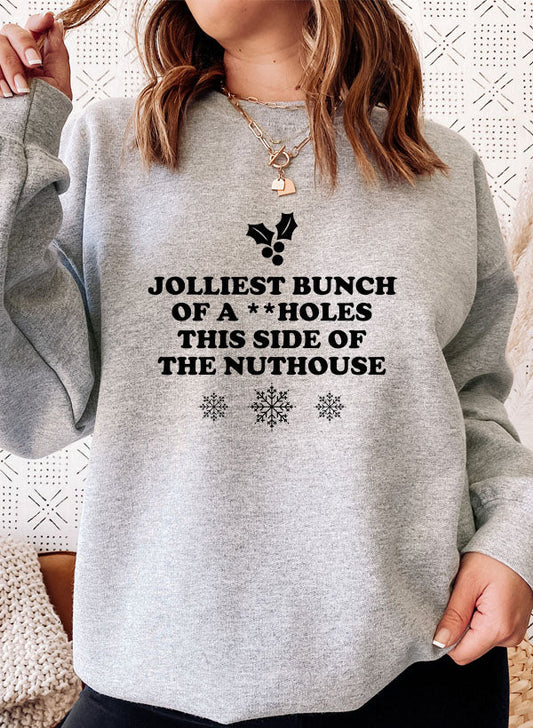 JOLLIEST BUNCH Sweat Shirt shopmerchmallow Virgin Teez - Black Hoodie