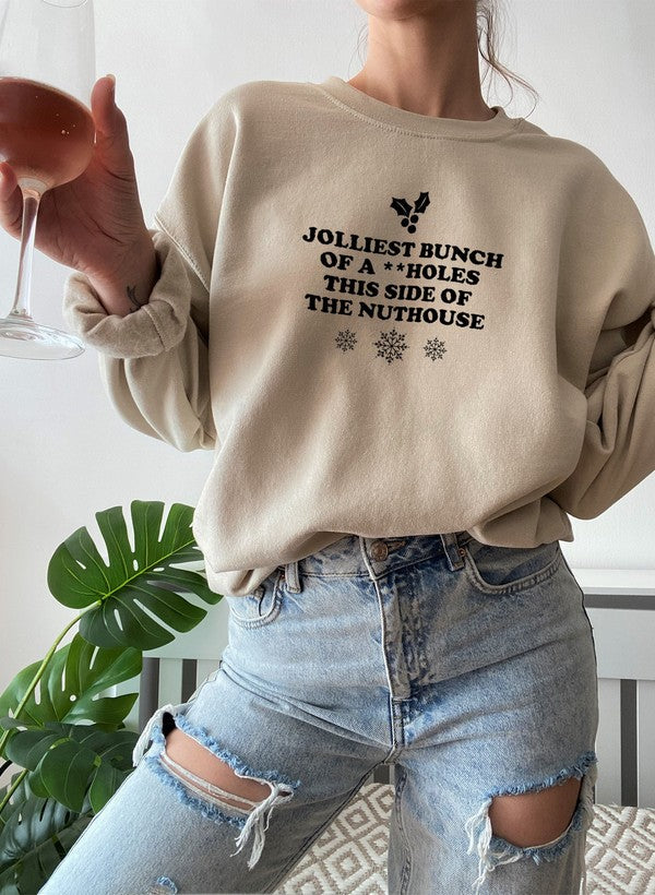JOLLIEST BUNCH Sweat Shirt shopmerchmallow Virgin Teez - Black Hoodie
