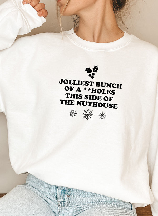 JOLLIEST BUNCH Sweat Shirt shopmerchmallow Virgin Teez - Black Hoodie
