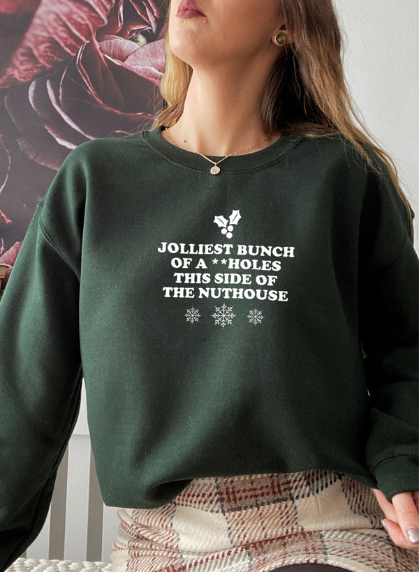 JOLLIEST BUNCH Sweat Shirt shopmerchmallow Virgin Teez - Black Hoodie