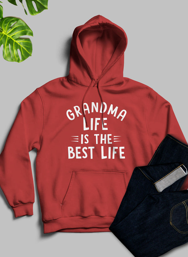 The Grandma Life Hoodie shopmerchmallow Virgin Teez - Black Hoodie