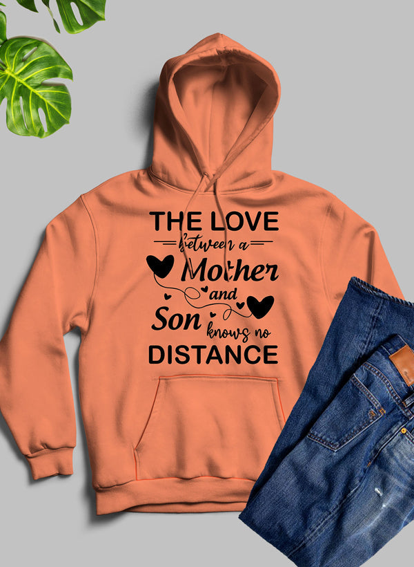 The Love Between A Mother And Son Knows No Distance Hoodie shopmerchmallow Virgin Teez - Black Hoodie