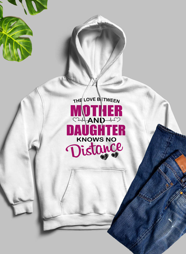 The Love Between Mother & Daughter Hoodie shopmerchmallow Virgin Teez - Black Hoodie