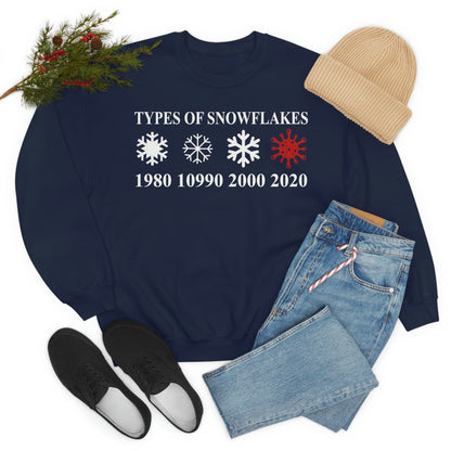 Types Of Snowflakes Sweat Shirt shopmerchmallow Types Of Snowflakes Sweat Shirt
