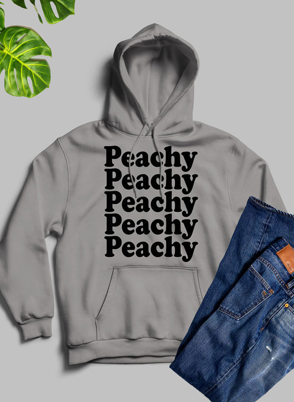 Peachy Hoodie shopmerchmallow Virgin Teez - Black Hoodie