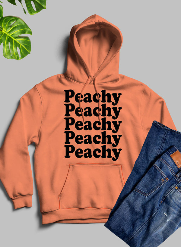 Peachy Hoodie shopmerchmallow Virgin Teez - Black Hoodie