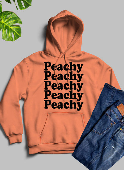 Peachy Hoodie shopmerchmallow Virgin Teez - Black Hoodie