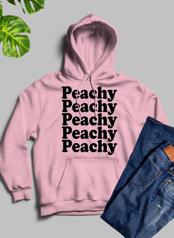 Peachy Hoodie shopmerchmallow Virgin Teez - Black Hoodie