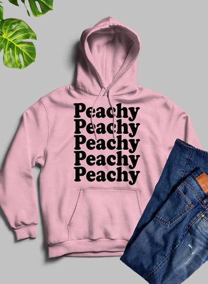 Peachy Hoodie shopmerchmallow Virgin Teez - Black Hoodie
