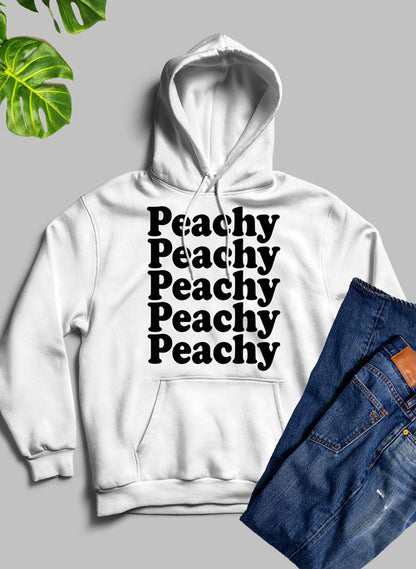 Peachy Hoodie shopmerchmallow Virgin Teez - Black Hoodie