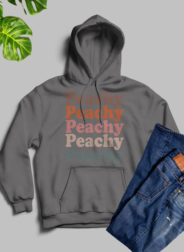 Vintage Colors Peachy Hoodie shopmerchmallow Virgin Teez - Black Hoodie
