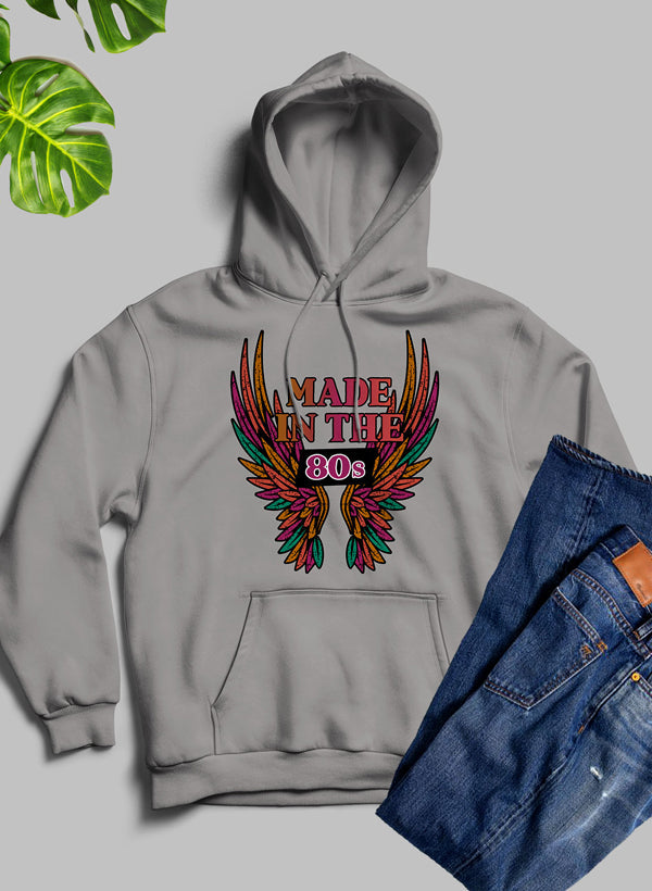 Vintage Inspired Made In The 80s Hoodie shopmerchmallow Virgin Teez - Black Hoodie