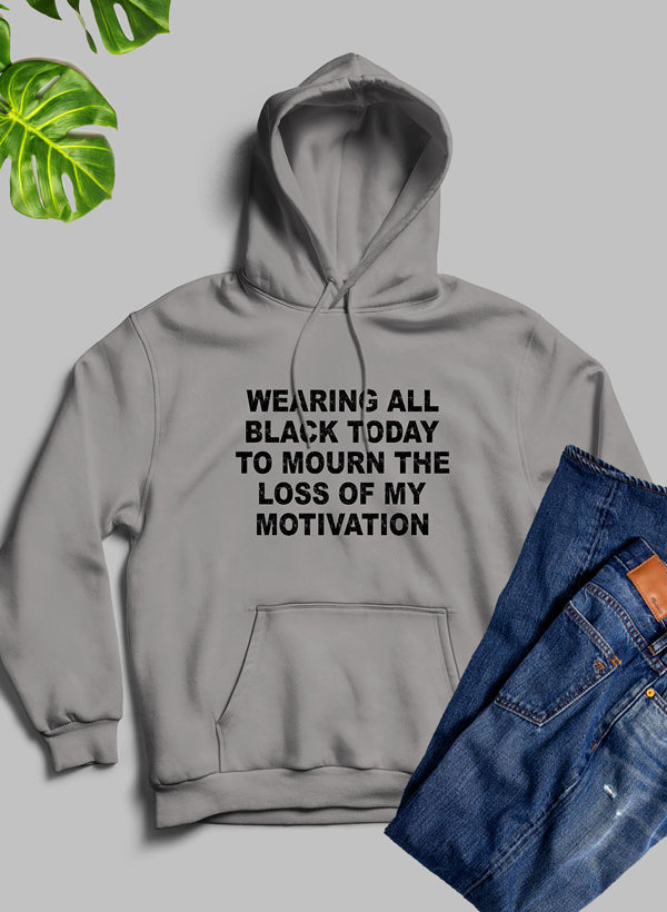 Wearing All Black Today Hoodie shopmerchmallow Virgin Teez - Black Hoodie