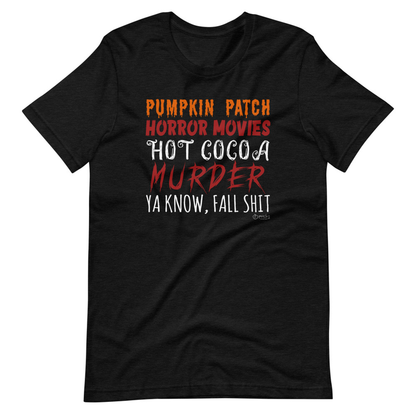 Pumpkin Patch Horror Movies Hot Cocoa T-Shirt shopmerchmallow Pumpkin Patch Horror Movies Hot Cocoa T-Shirt