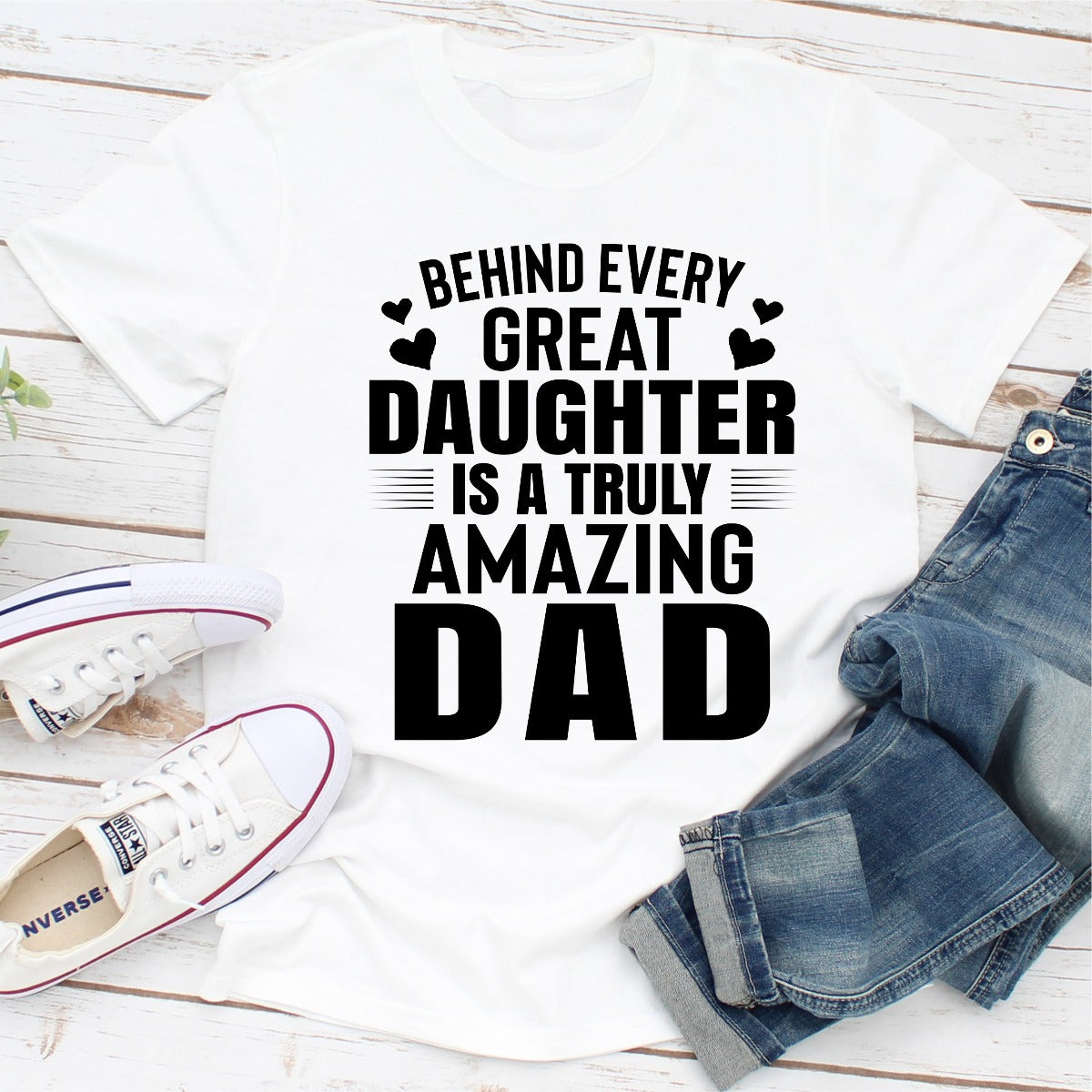 Behind Every Great Daughter Is a Truly Amazing Dad T-Shirt shopmerchmallow Behind Every Great Daughter Is a Truly Amazing Dad T-Shirt