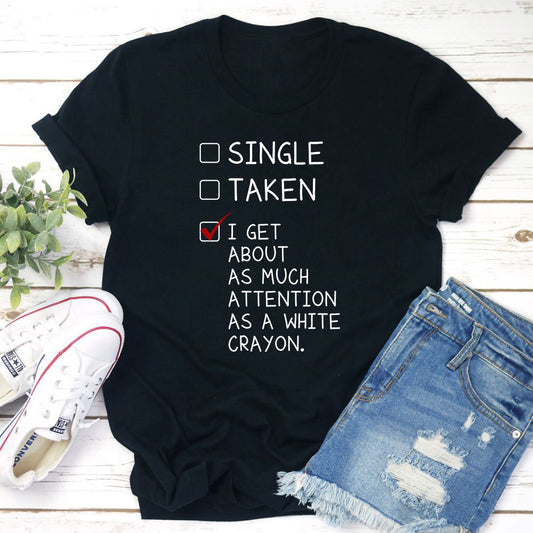 White Crayon T-Shirt shopmerchmallow White Crayon T-Shirt