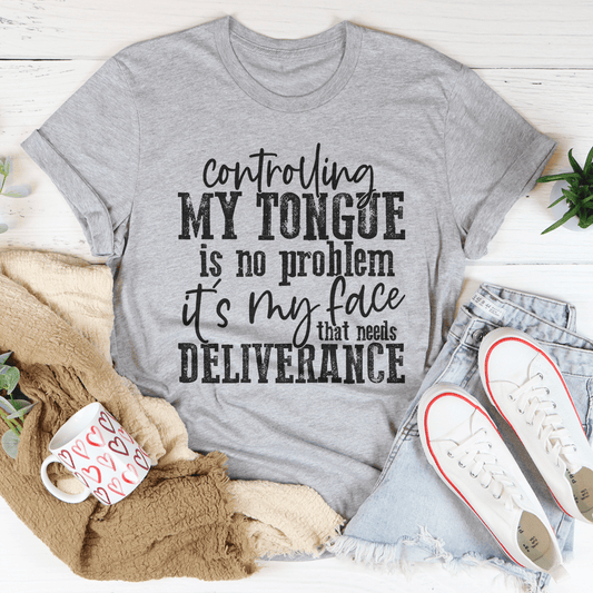 Controlling My Tongue Is No Problem T-Shirt shopmerchmallow Controlling My Tongue Is No Problem T-Shirt