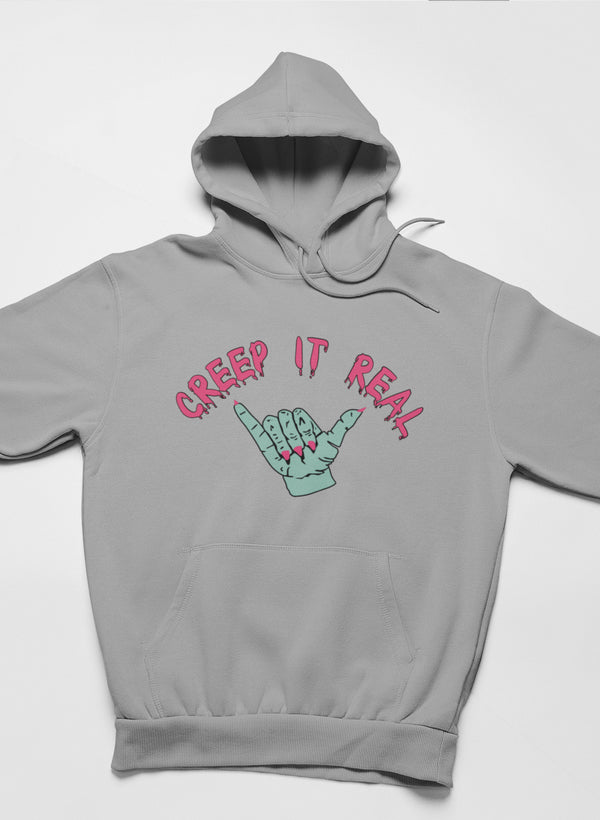 Creep It Real Hoodie shopmerchmallow Virgin Teez - Black Hoodie