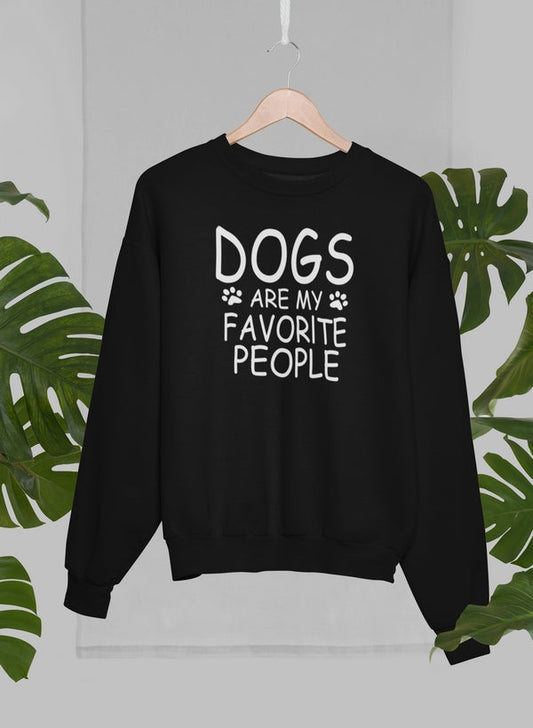 Dogs Are My Favorite People Sweat Shirt shopmerchmallow Virgin Teez - Black Hoodie