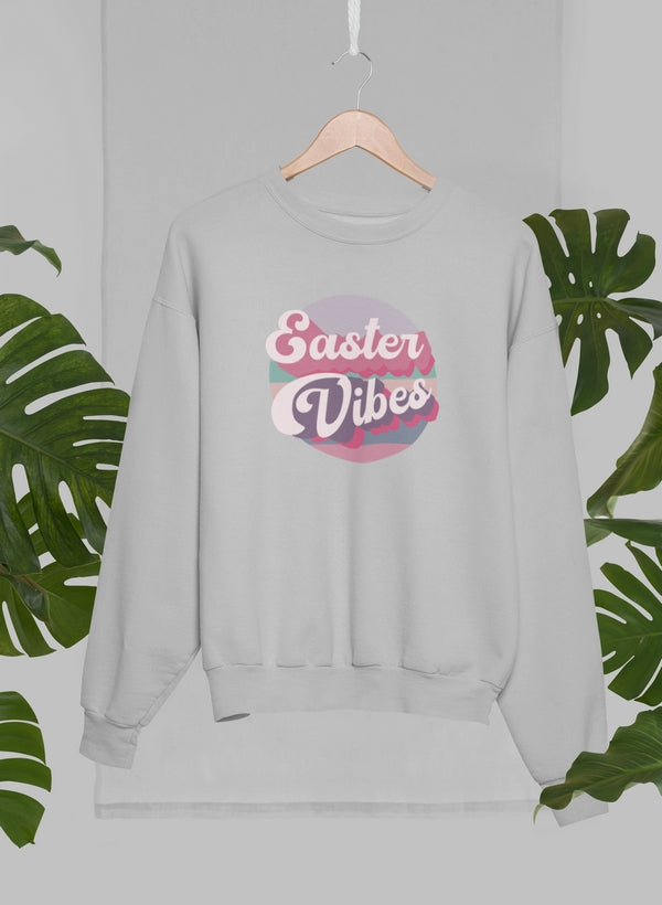 Easter Vibe Sweat Shirt shopmerchmallow Virgin Teez - Black Hoodie