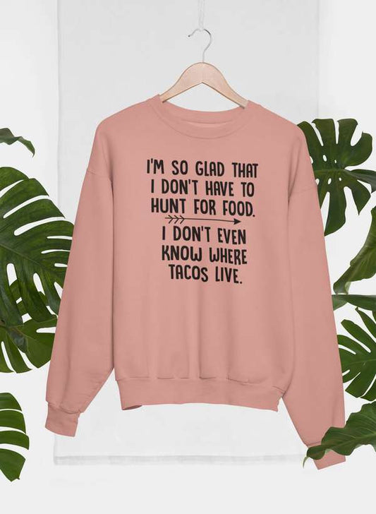 Hunt For Food Sweat Shirt shopmerchmallow Virgin Teez - Black Hoodie