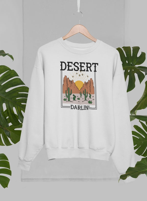Desert Darlin Sweat Shirt shopmerchmallow Virgin Teez - Black Hoodie