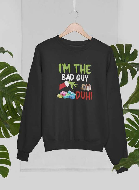 I'm The Bad Guy Sweat Shirt shopmerchmallow Virgin Teez - Black Hoodie