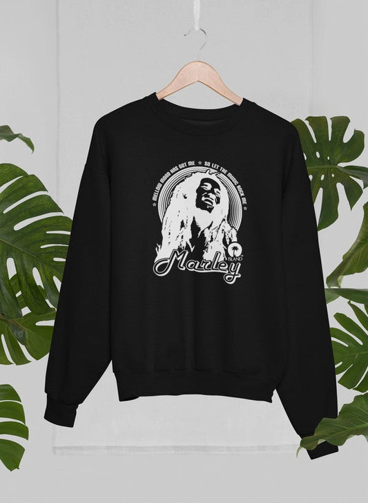 Marley Sweat Shirt shopmerchmallow Virgin Teez - Black Hoodie