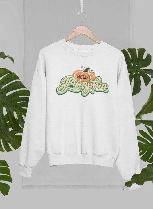 Hello Pumpkin Sweat Shirt shopmerchmallow Virgin Teez - Black Hoodie