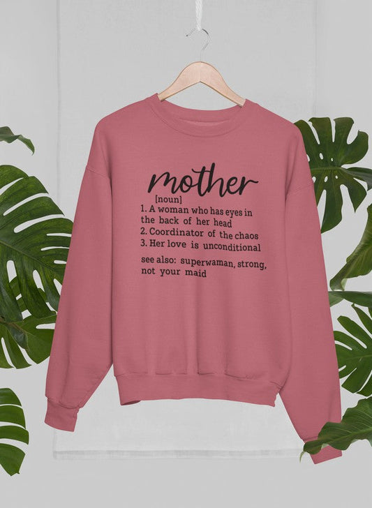 Mother Noun Sweat Shirt shopmerchmallow Virgin Teez - Black Hoodie